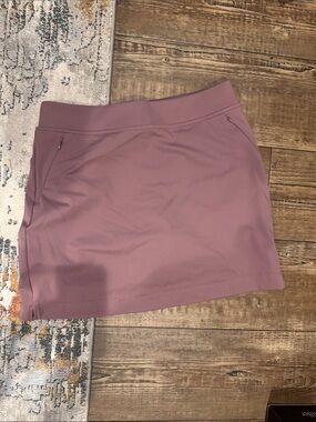 Mauve Athletic Skort with Zip Pockets